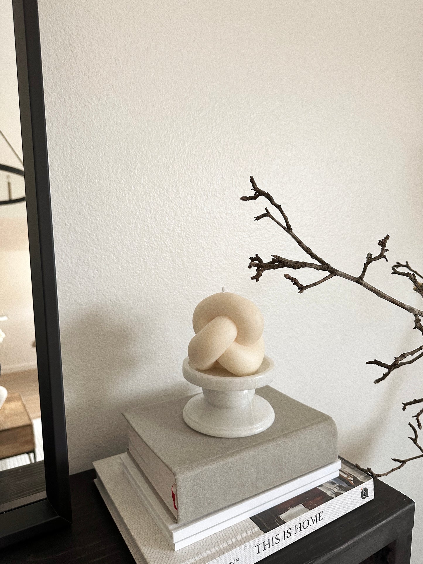 Knot Pillar Candle