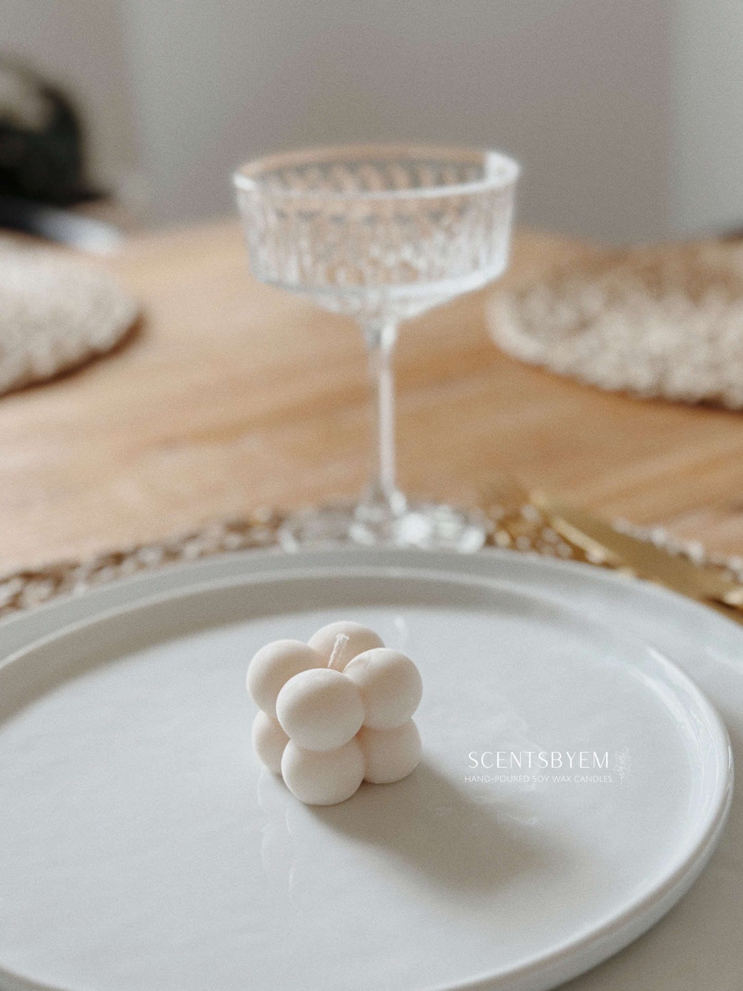 Small Bubble Candle, Mini Bubble Soy Wax Candle, Party Favors