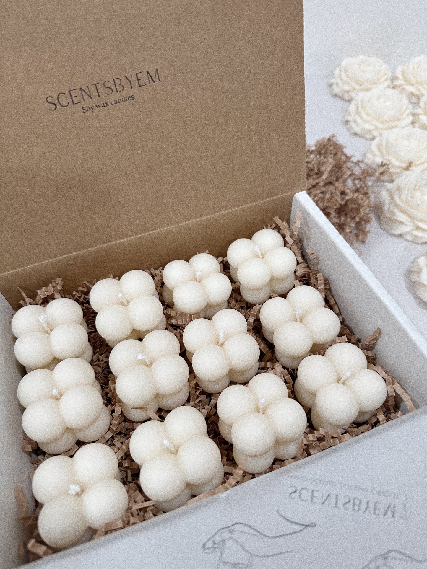 Small Bubble Candle, Mini Bubble Soy Wax Candle, Party Favors