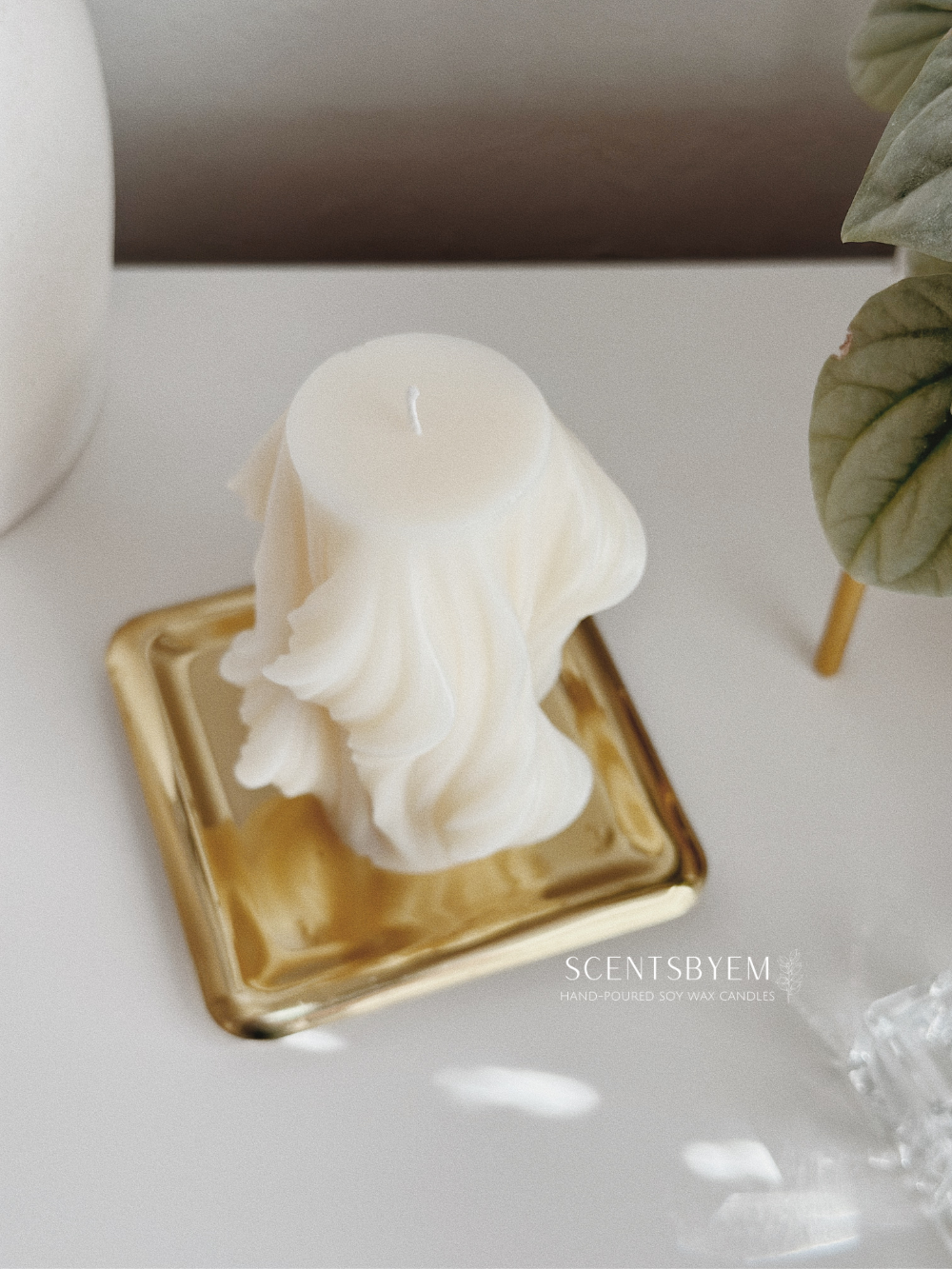 Wave Pillar Candle
