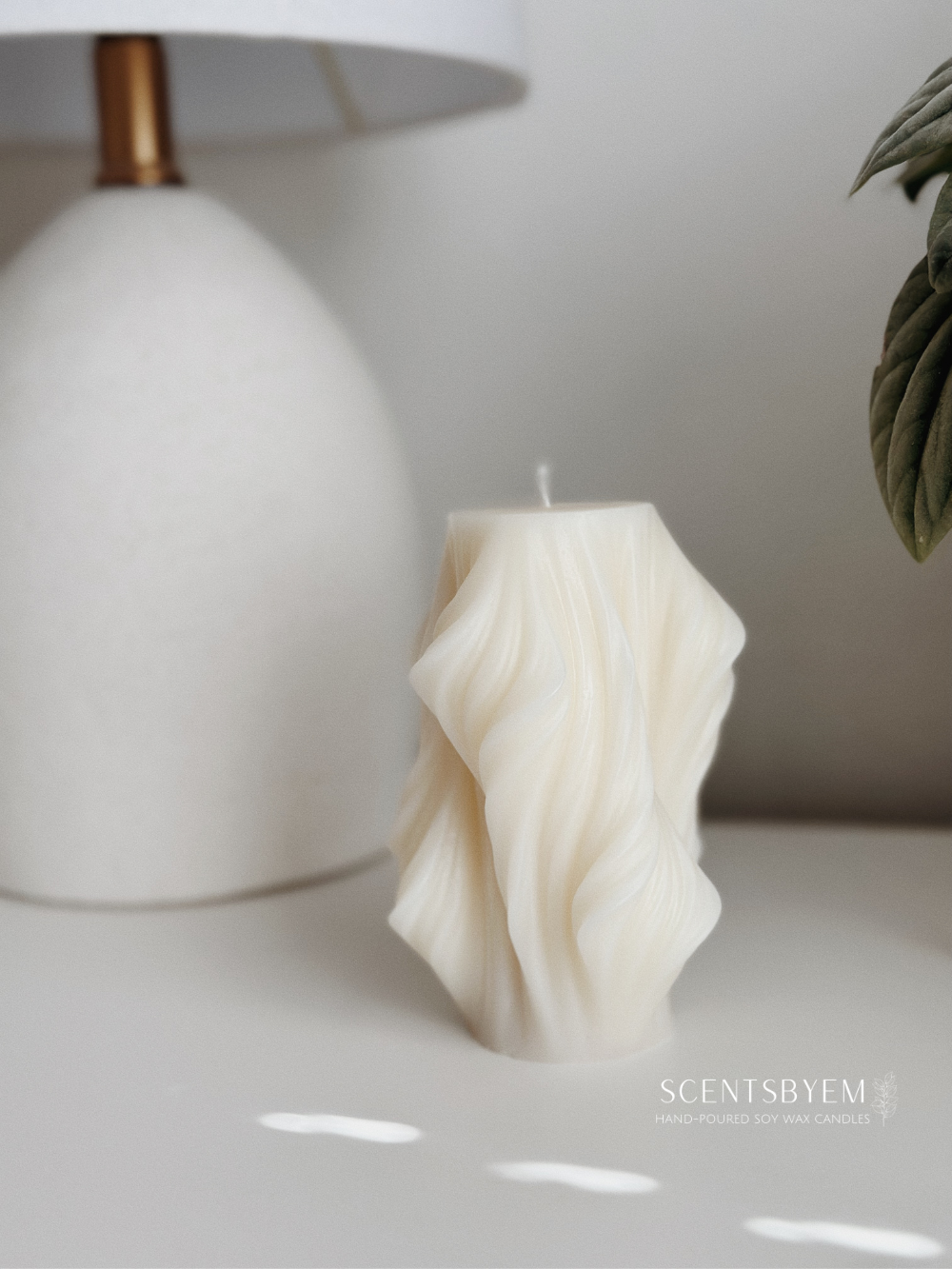 Wave Pillar Candle