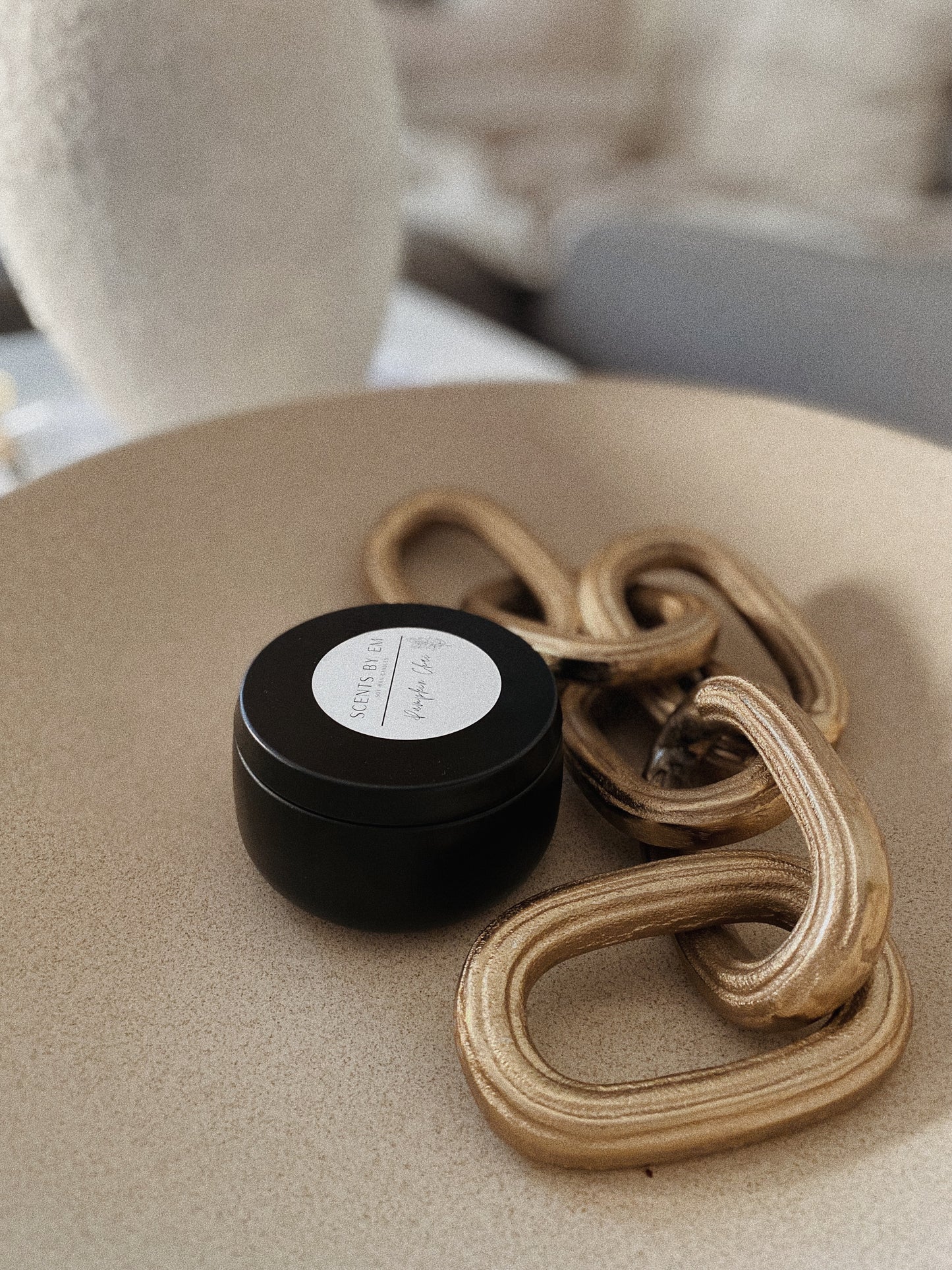 Small Black Candle Bowl, Soy Wax 8oz