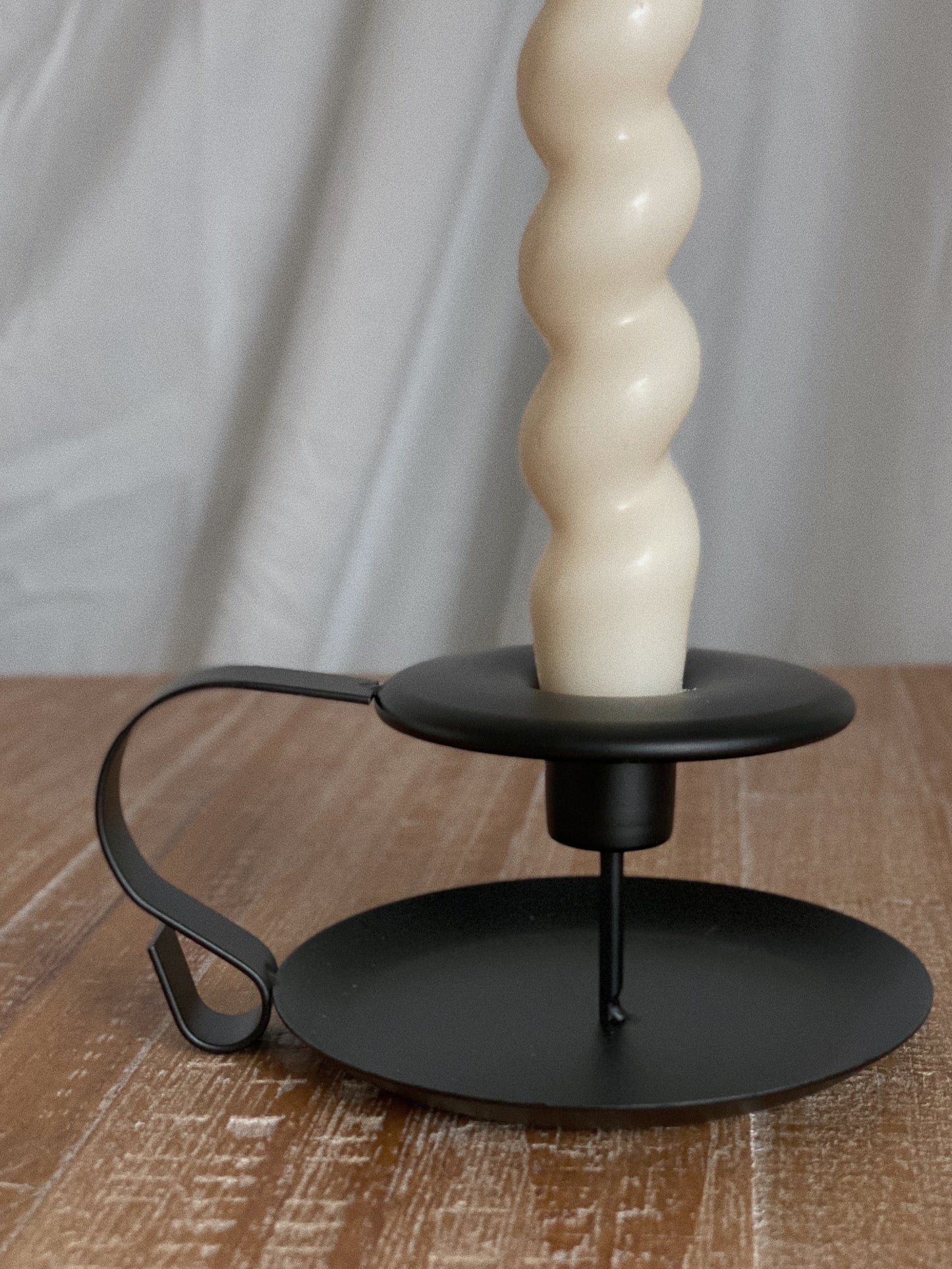 Black Candle Stick Holder
