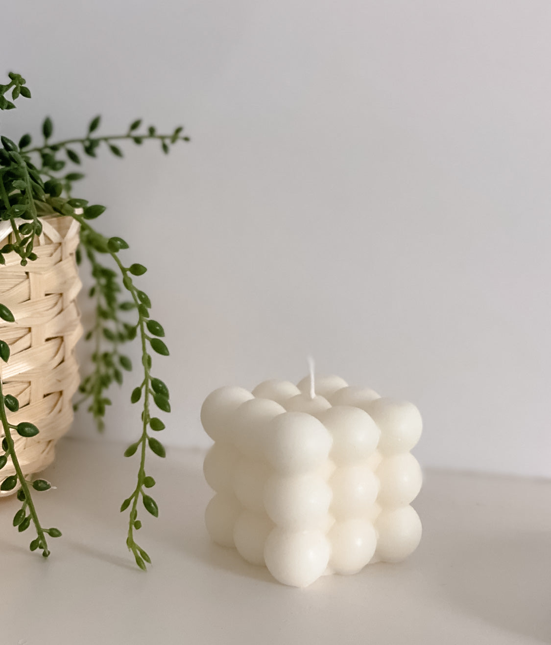 Bubble Candle, (Medium) Soy Wax Pillar Candle