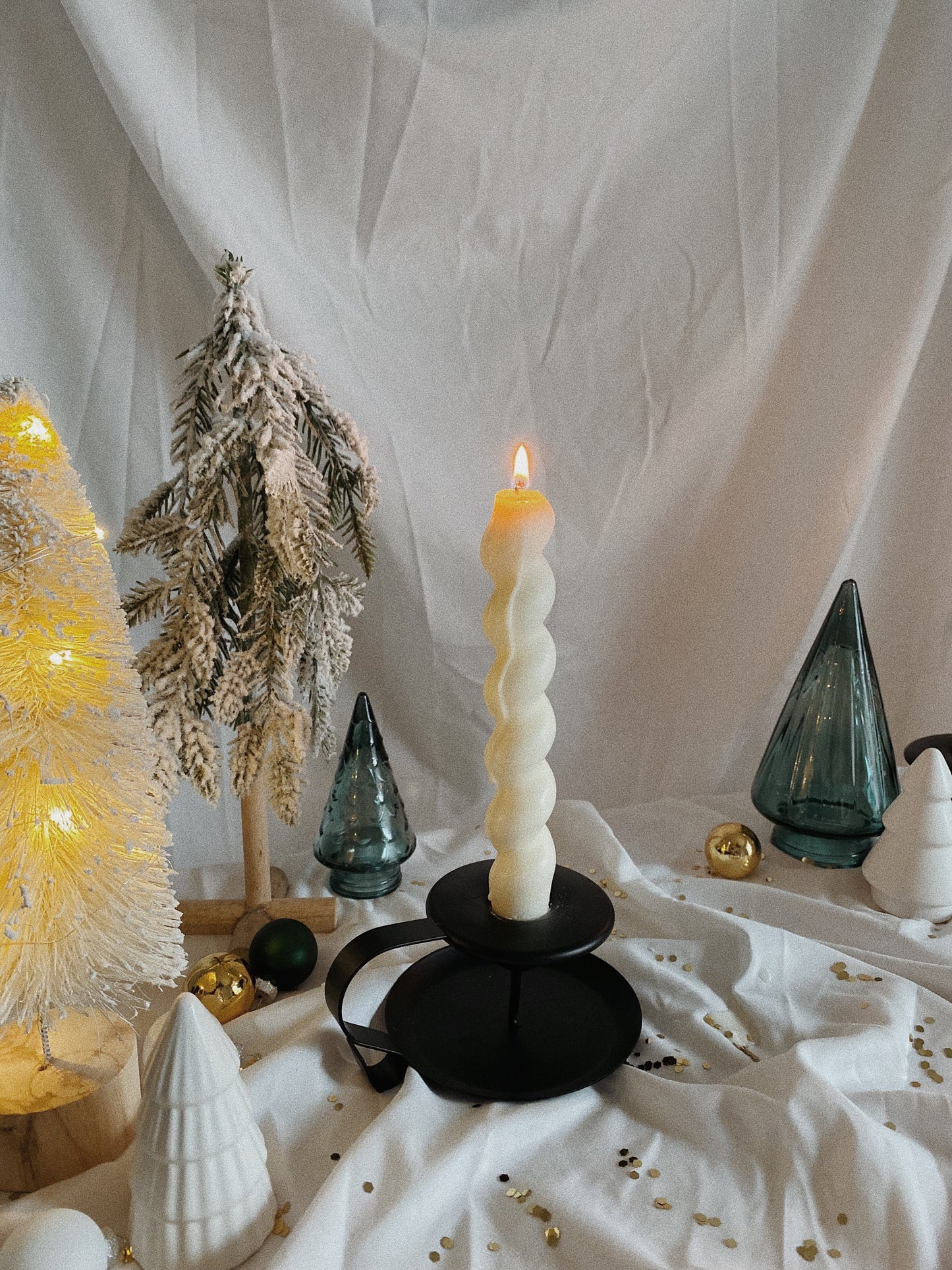 Black Candle Stick Holder