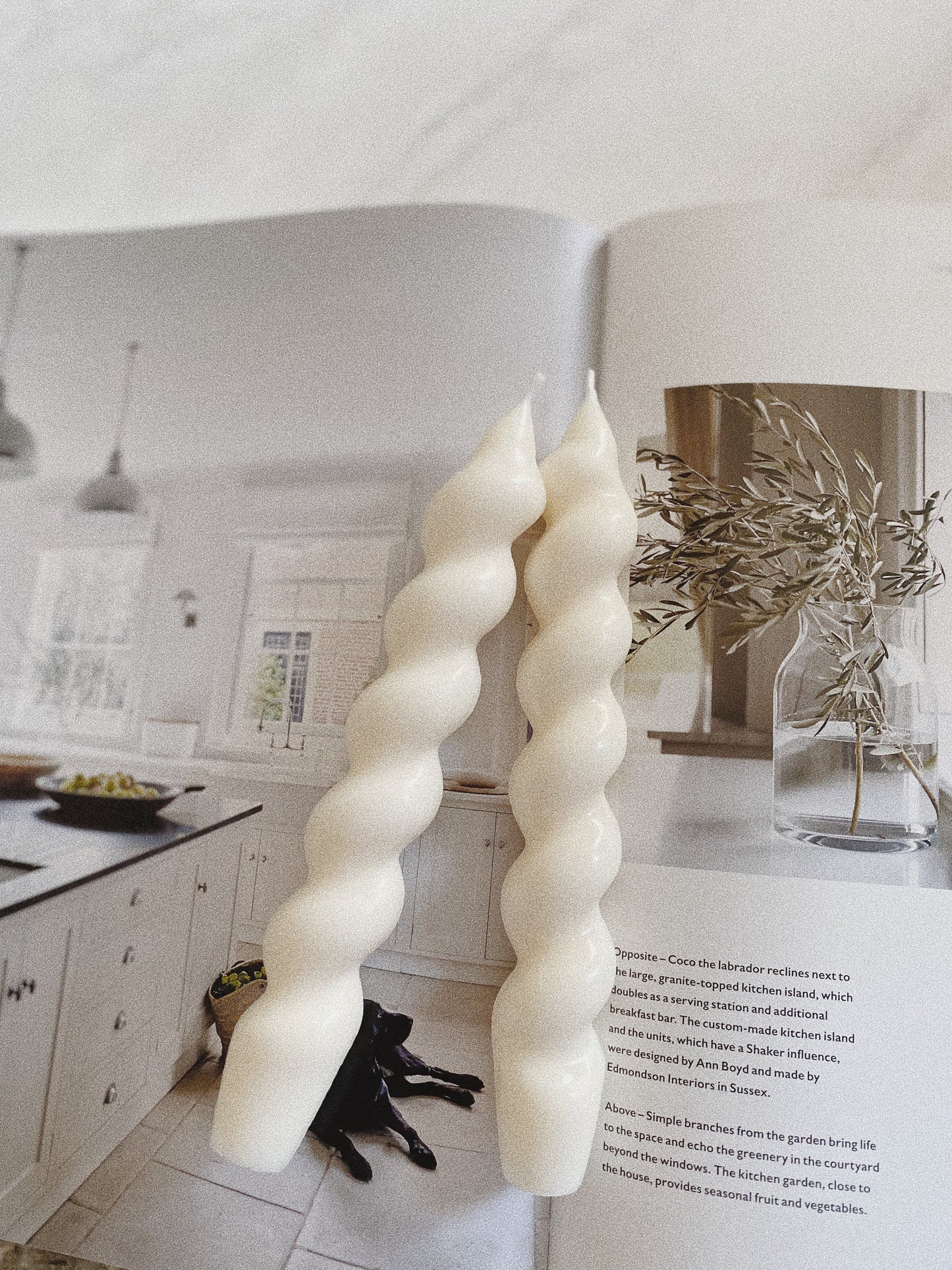 Spiral Taper Candles, Twisted Taper Soy Wax Candles