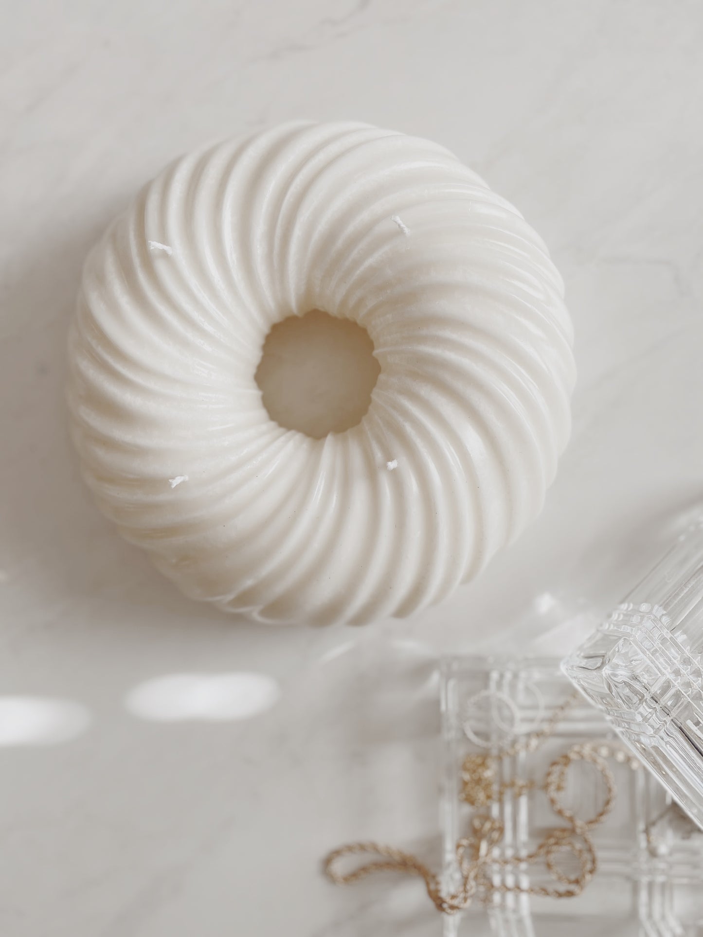 Halo Pillar Soy Wax Candle, Large 4 Wick Decorative Candle