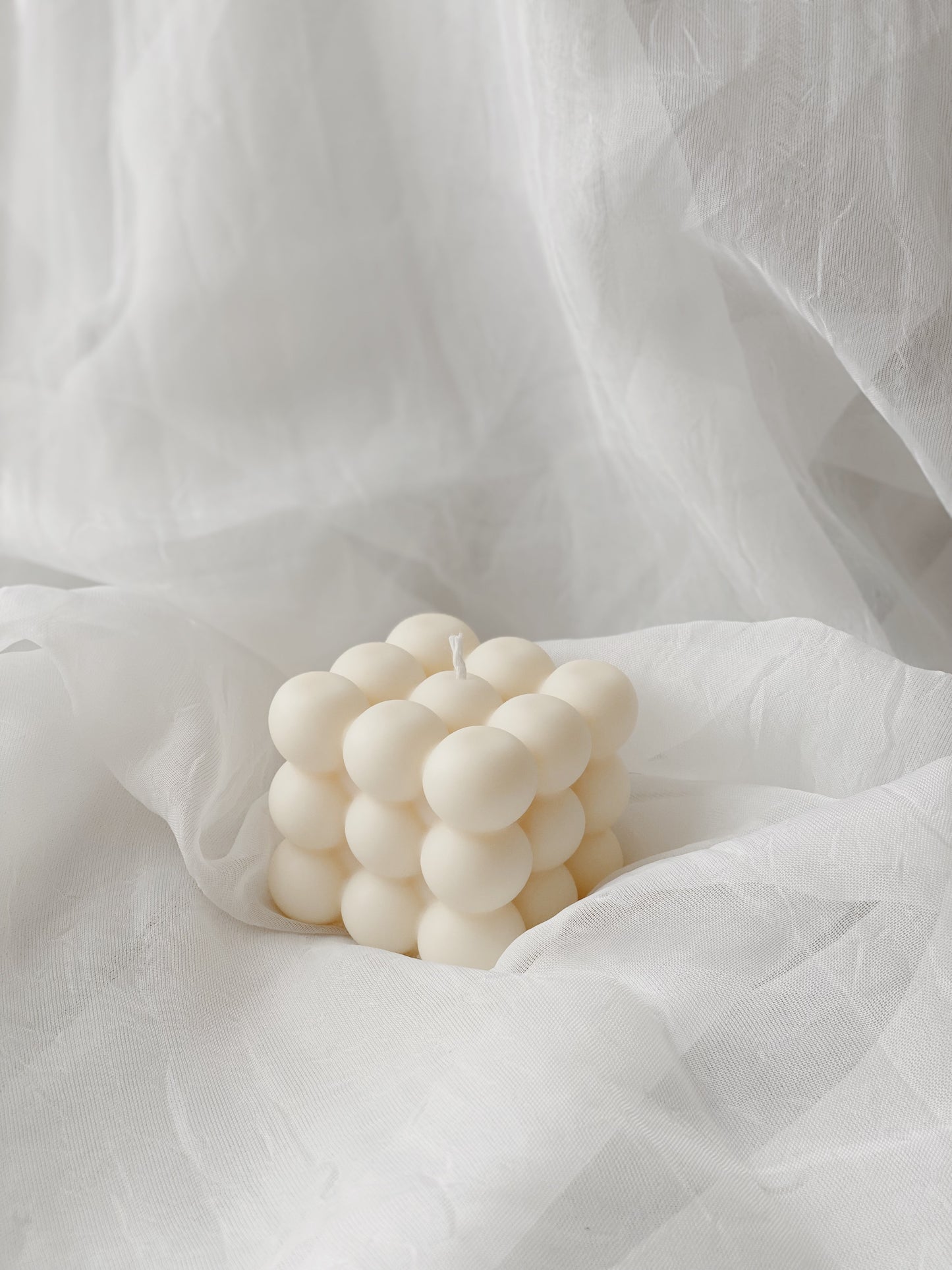 Bubble Candle, (Medium) Soy Wax Pillar Candle