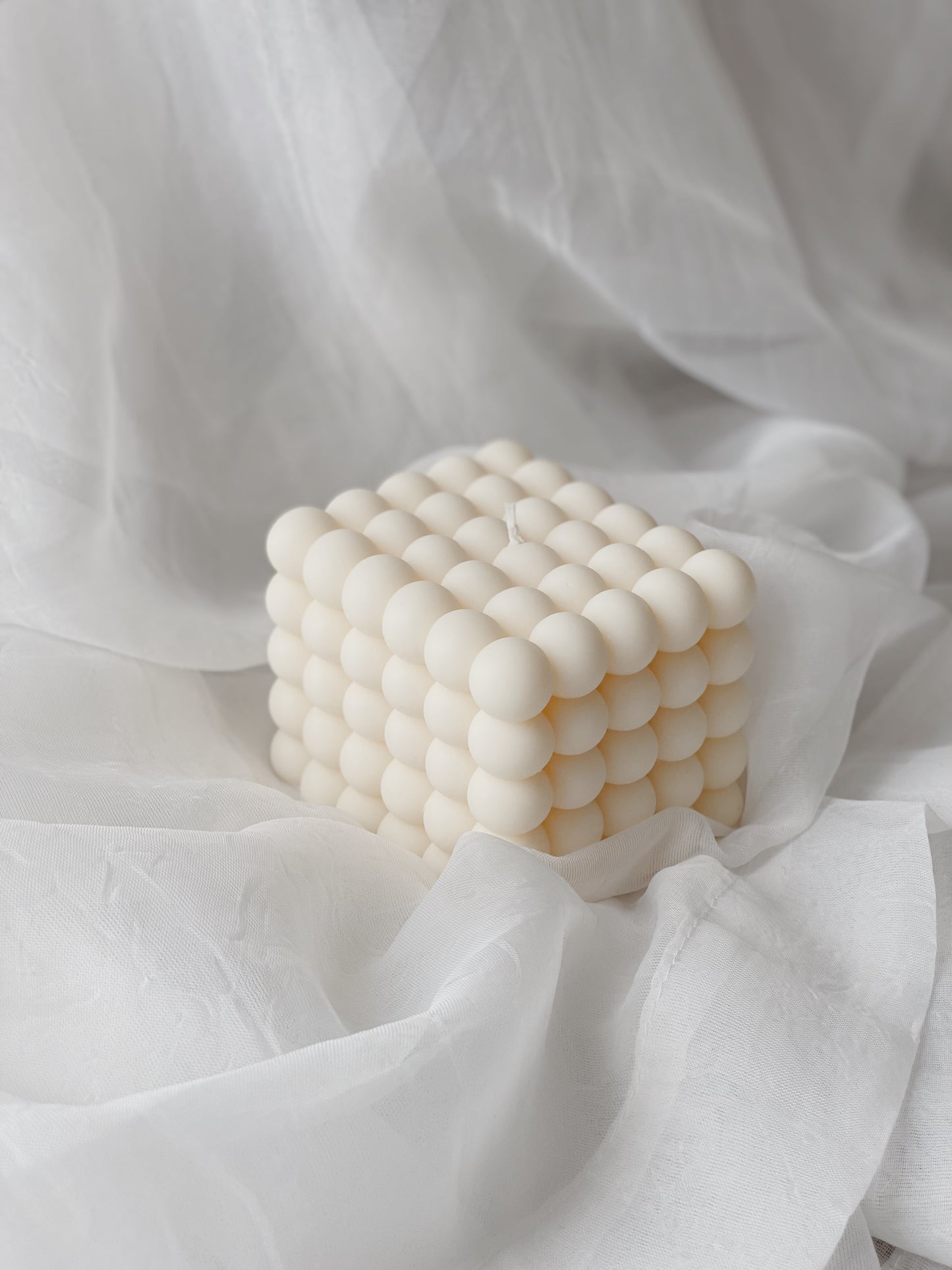 Large Bubble Candle | Hand-poured Soy Wax Pillar Candle