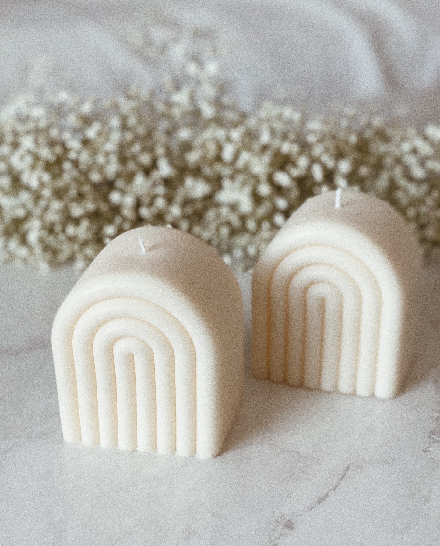 Rainbow Arch Candle, Soy Wax Pillar Candle