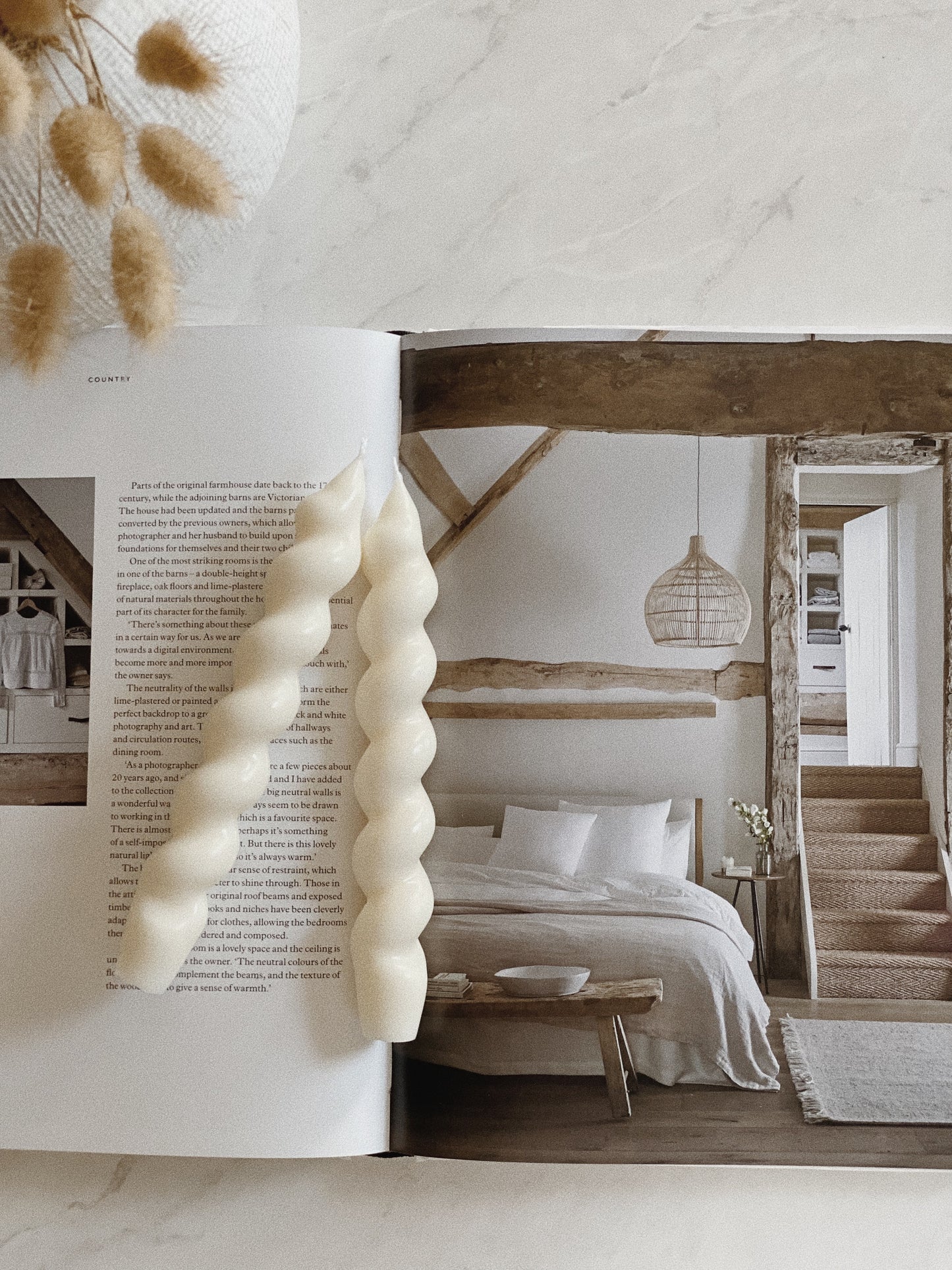 Spiral Taper Candles, Twisted Taper Soy Wax Candles