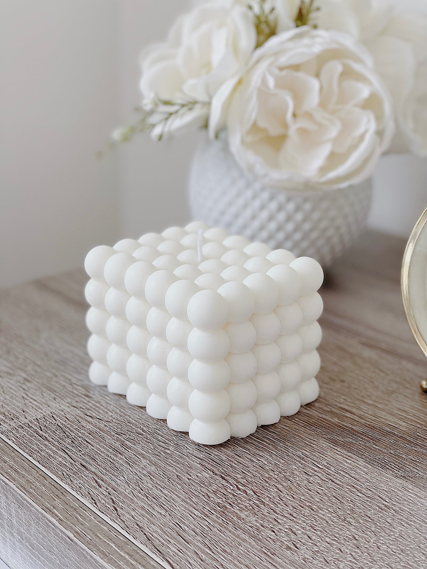 Large Bubble Candle | Hand-poured Soy Wax Pillar Candle