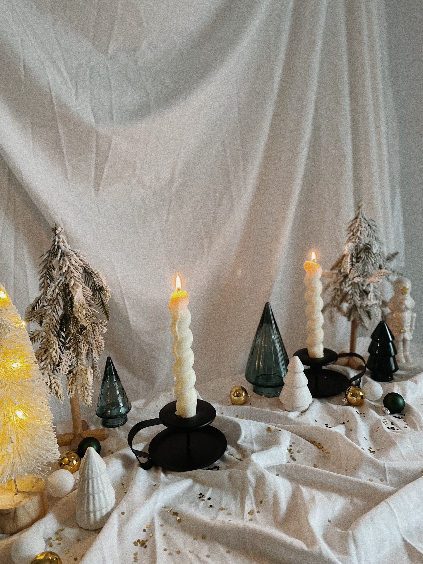 Black Candle Stick Holder