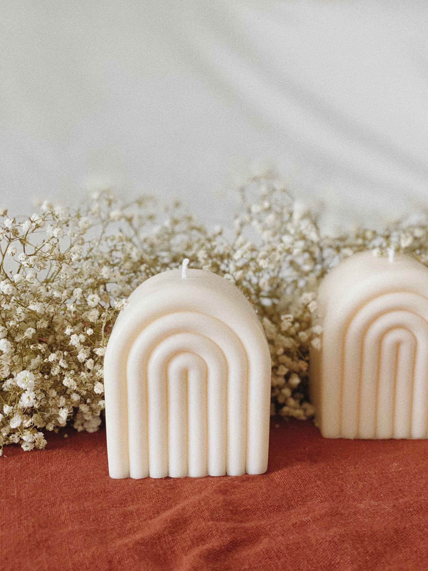 Rainbow Arch Candle, Soy Wax Pillar Candle