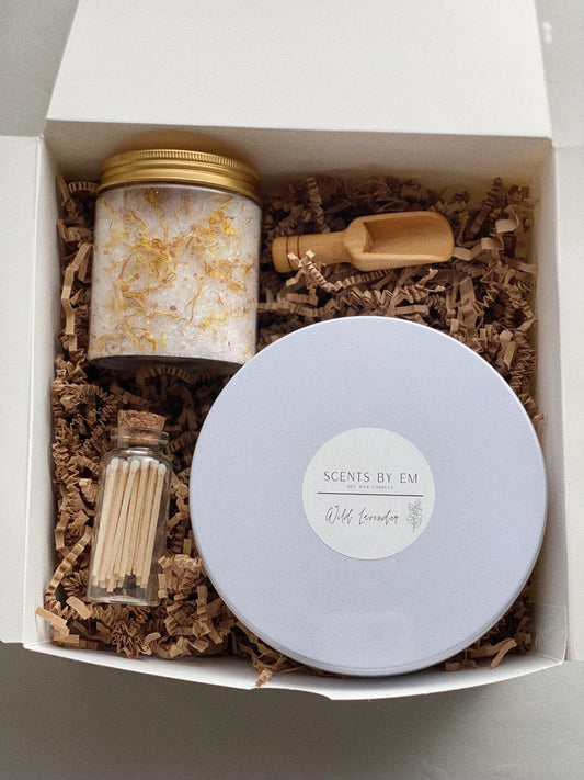Candle Gift Box, Candle Gift set, Spa set