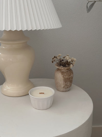 White Candle Bowl
