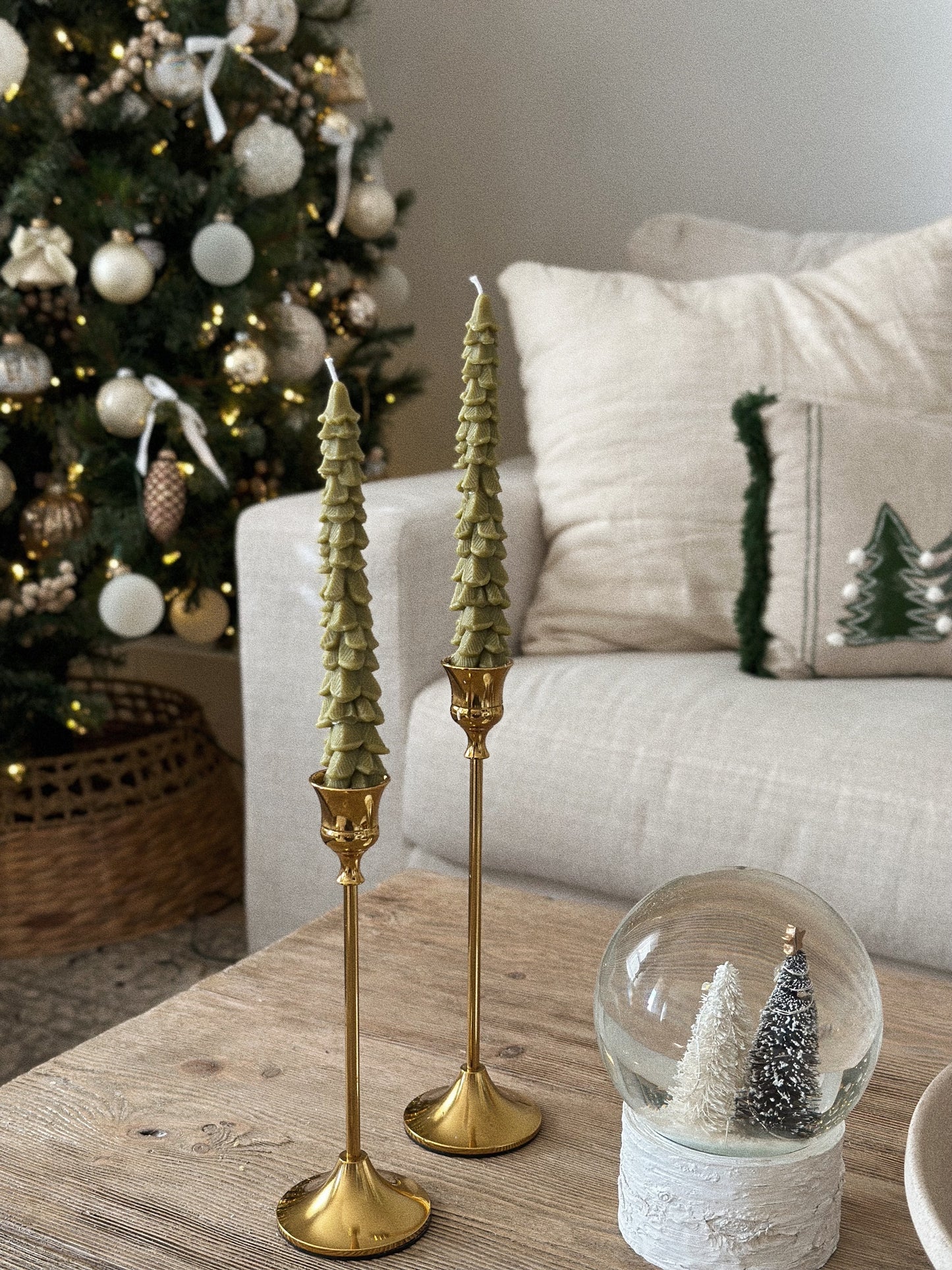 Christmas Tree Taper Candles