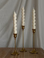 Gold Candle Stick Holders, Set of 3